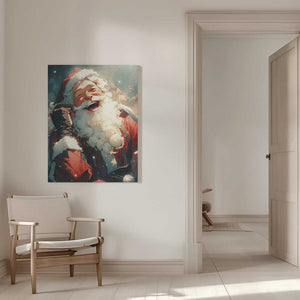 Tablou canvas „Jolly Santa's Call” de Treechild