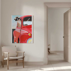 Tablou canvas „Zoom Dog” de ByKammille