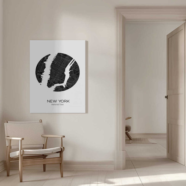 Tablou canvas „Circular Cityscape” de THE MIUUS STUDIO