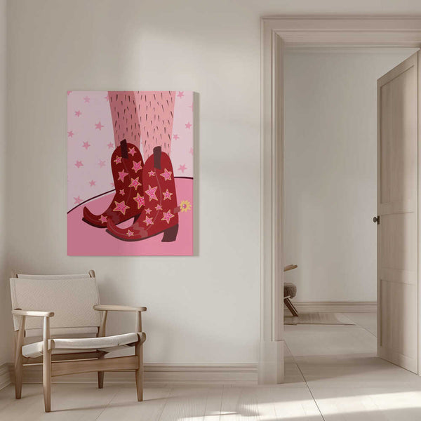 Tablou canvas „Starlit Boots” de Athene Fritsch