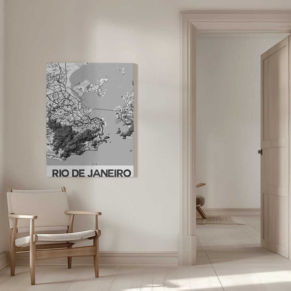 Tablou canvas „Rio De Janeiro White” de StudioSix
