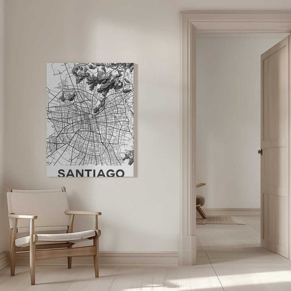 Tablou canvas „Santiago White” de StudioSix
