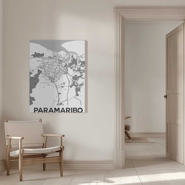 Tablou canvas „Paramaribo White” de StudioSix