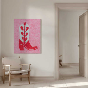 Tablou canvas „Heartbreak Heels” de Anyone Can Yeehaw
