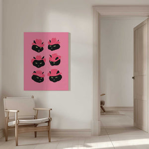 Tablou canvas „Marcy the Cowgirl Cat” de Anyone Can Yeehaw
