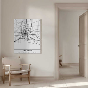Tablou canvas „Black Maps 08” de Emiliano Deificus