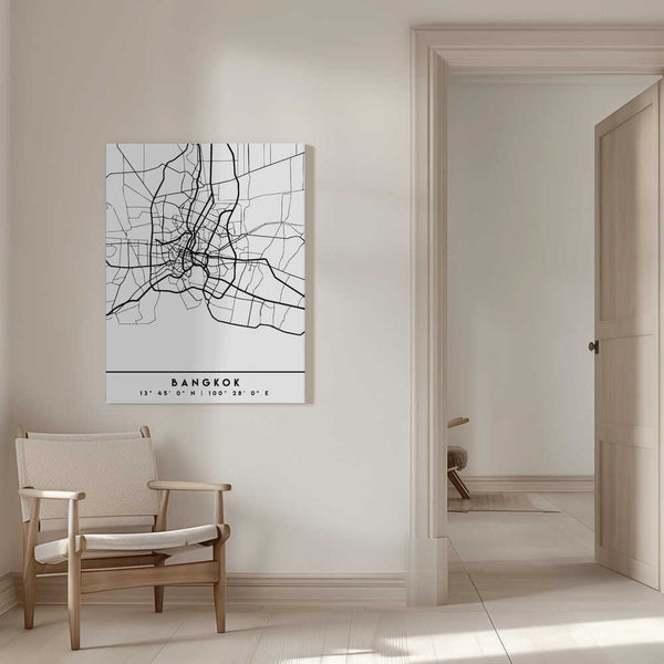 Tablou canvas „Black Maps 08” de Emiliano Deificus