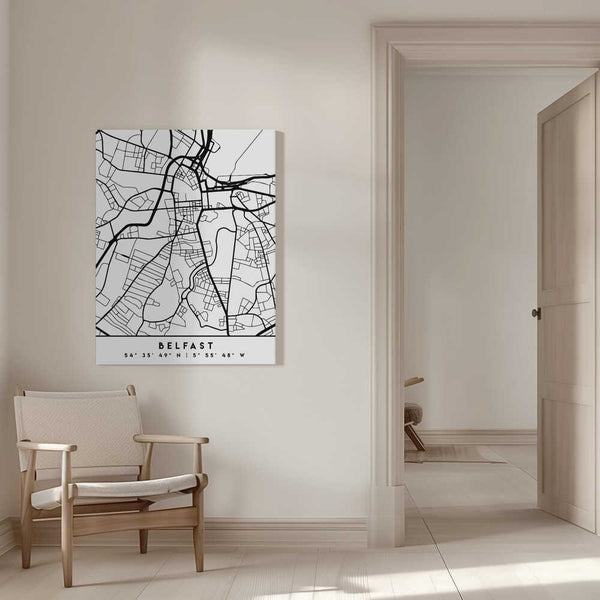 Tablou canvas „Black Maps 12” de Emiliano Deificus