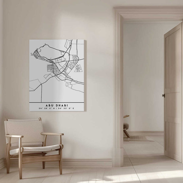 Tablou canvas „Black Maps 01” de Emiliano Deificus