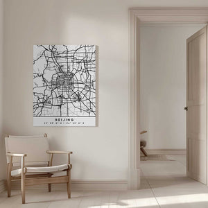 Tablou canvas „Black Maps 10” de Emiliano Deificus