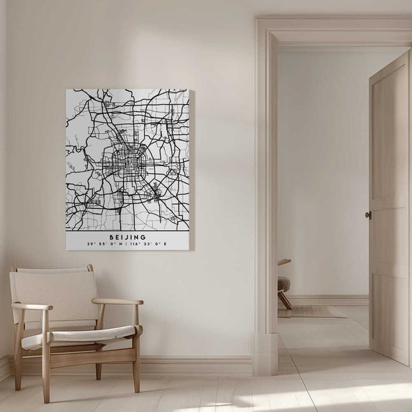 Tablou canvas „Black Maps 10” de Emiliano Deificus