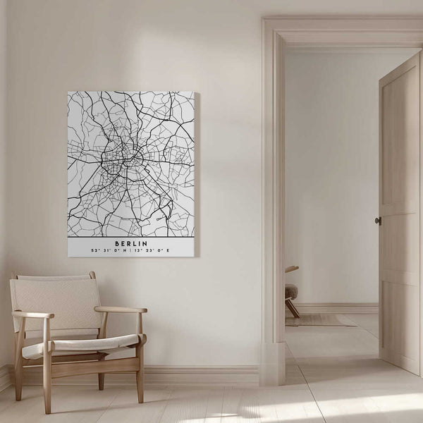 Tablou canvas „Black Maps 13” de Emiliano Deificus