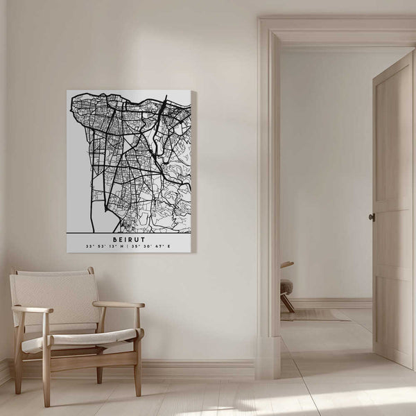 Tablou canvas „Black Maps 11” de Emiliano Deificus