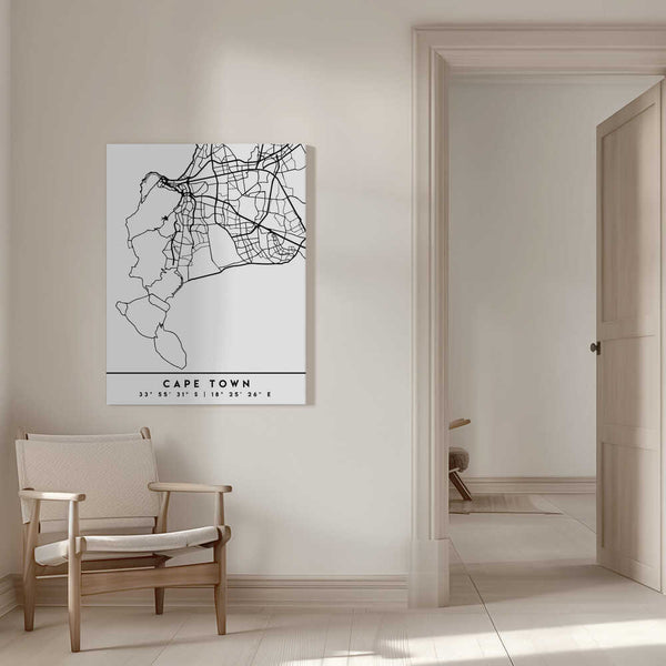 Tablou canvas „Black Maps 18” de Emiliano Deificus