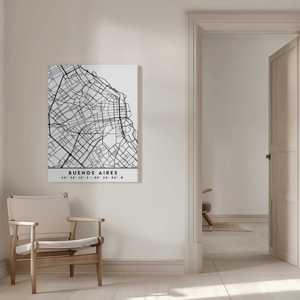 Tablou canvas „Black Maps 17” de Emiliano Deificus