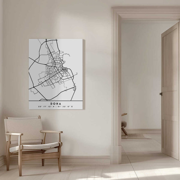 Tablou canvas „Black Maps 26” de Emiliano Deificus