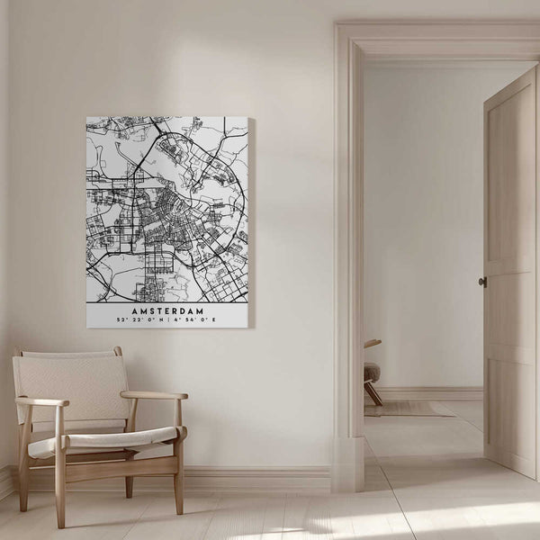 Tablou canvas „Black Maps 03” de Emiliano Deificus