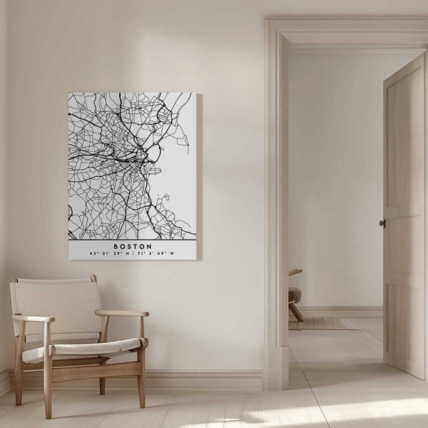 Tablou canvas „Black Maps 16” de Emiliano Deificus