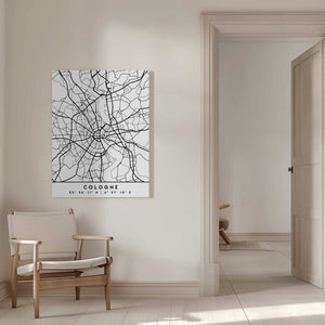 Tablou canvas „Black Maps 22” de Emiliano Deificus