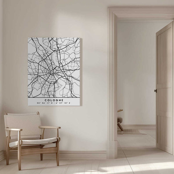 Tablou canvas „Black Maps 22” de Emiliano Deificus