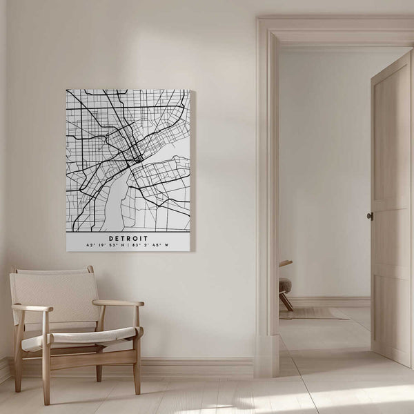 Tablou canvas „Black Maps 25” de Emiliano Deificus