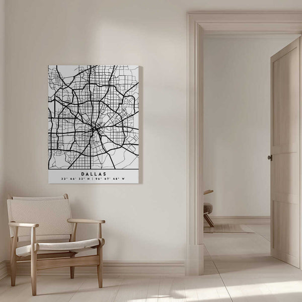 Tablou canvas „Black Maps 24” de Emiliano Deificus