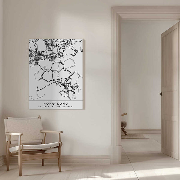 Tablou canvas „Black Maps 32” de Emiliano Deificus