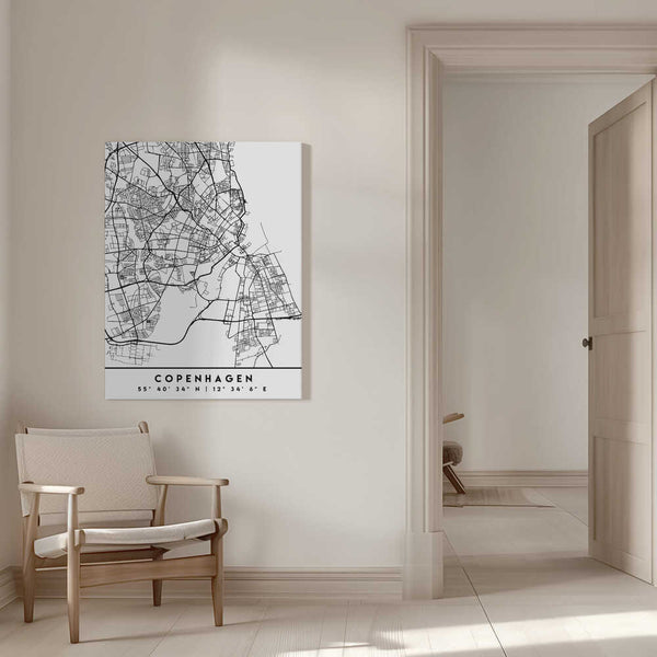 Tablou canvas „Black Maps 23” de Emiliano Deificus