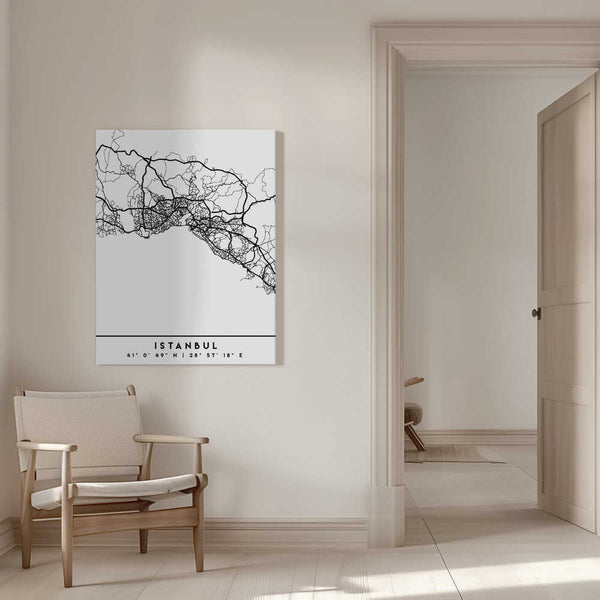 Tablou canvas „Black Maps 35” de Emiliano Deificus