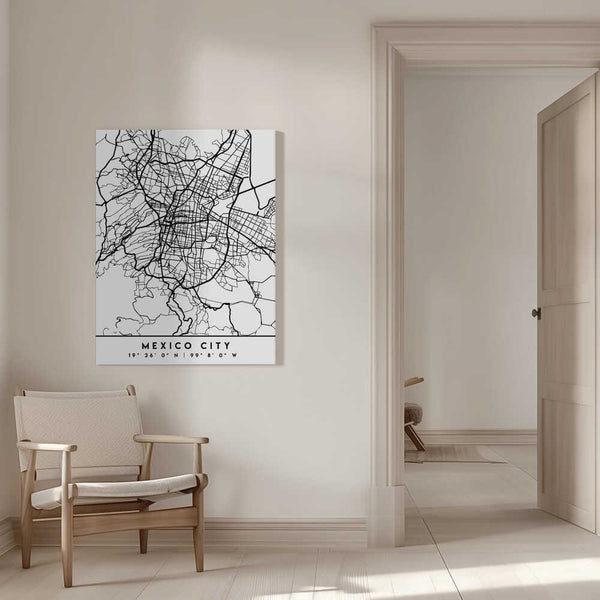 Tablou canvas „Black Maps 52” de Emiliano Deificus