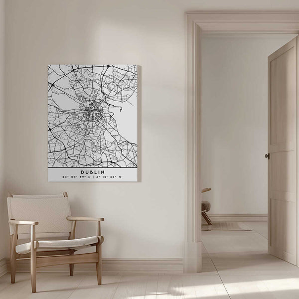 Tablou canvas „Black Maps 28” de Emiliano Deificus