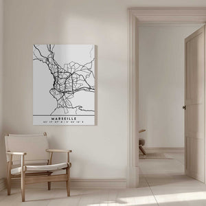 Tablou canvas „Black Maps 48” de Emiliano Deificus