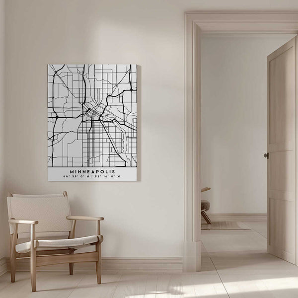 Tablou canvas „Black Maps 55” de Emiliano Deificus