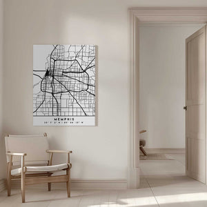 Tablou canvas „Black Maps 51” de Emiliano Deificus