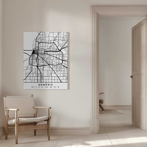 Tablou canvas „Black Maps 51” de Emiliano Deificus