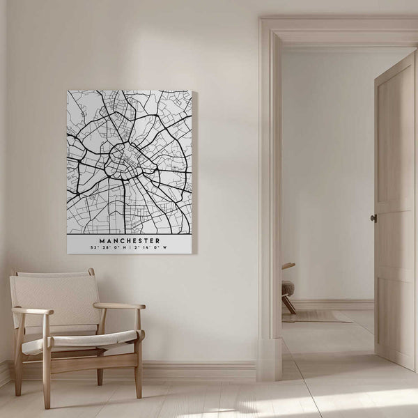 Tablou canvas „Black Maps 45” de Emiliano Deificus