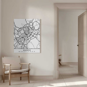 Tablou canvas „Black Maps 44” de Emiliano Deificus