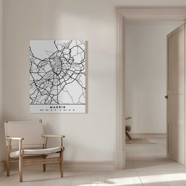 Tablou canvas „Black Maps 44” de Emiliano Deificus