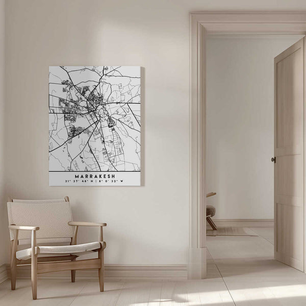 Tablou canvas „Black Maps 47” de Emiliano Deificus