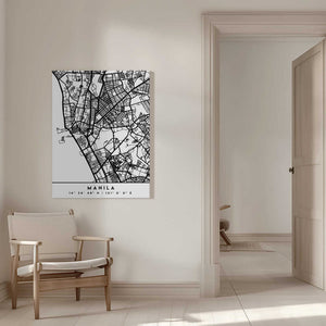 Tablou canvas „Black Maps 46” de Emiliano Deificus