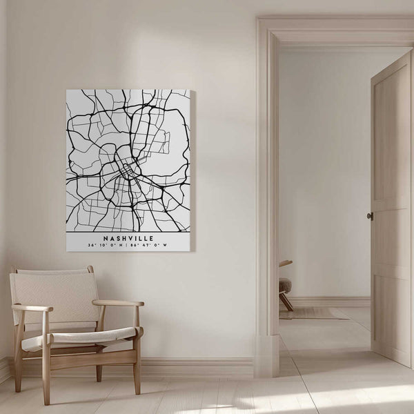 Tablou canvas „Black Maps 59” de Emiliano Deificus