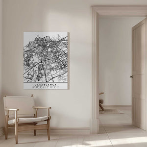 Tablou canvas „Black Maps 19” de Emiliano Deificus