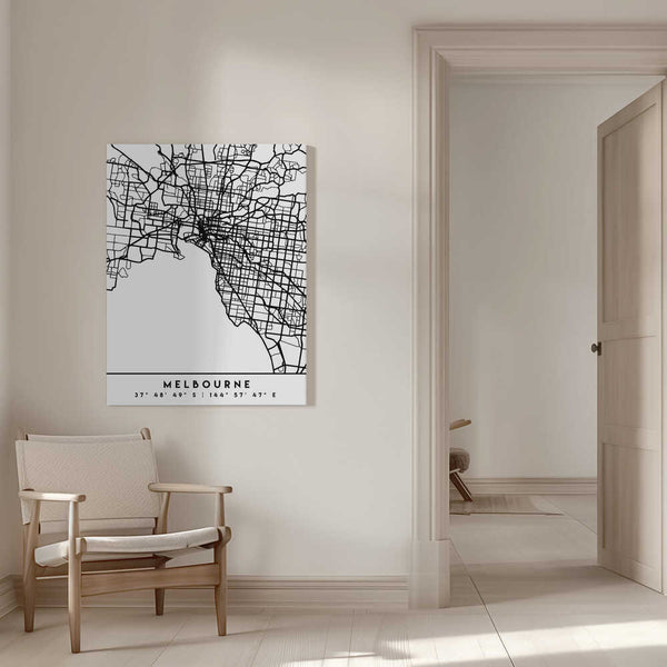 Tablou canvas „Black Maps 50” de Emiliano Deificus