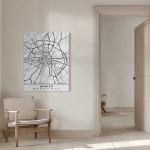 Tablou canvas „Black Maps 57” de Emiliano Deificus