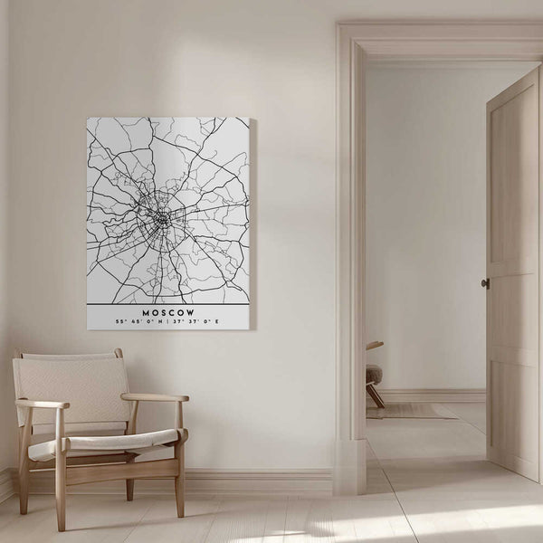 Tablou canvas „Black Maps 56” de Emiliano Deificus