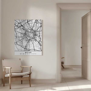 Tablou canvas „Black Maps 54” de Emiliano Deificus