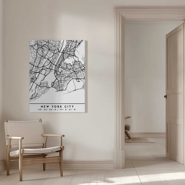 Tablou canvas „Black Maps 61” de Emiliano Deificus