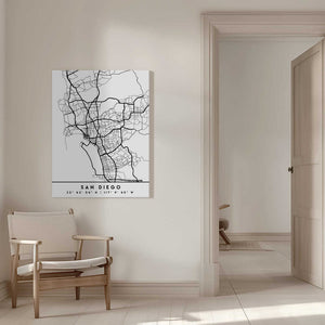 Tablou canvas „Black Maps 74” de Emiliano Deificus