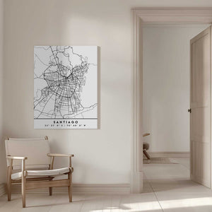 Tablou canvas „Black Maps 76” de Emiliano Deificus