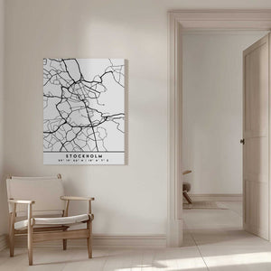 Tablou canvas „Black Maps 83” de Emiliano Deificus